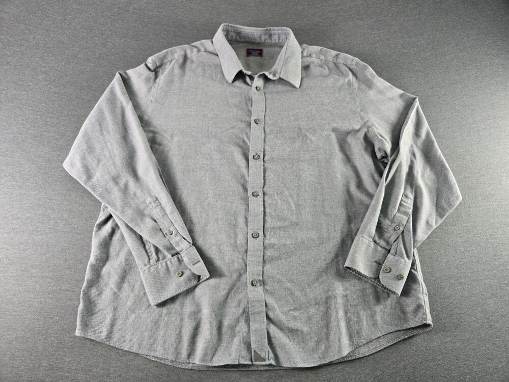 UNTUCKit Shirt Mens 3XL Gray Veneto Wrinkle Free Long Sleeve Button Up Casual